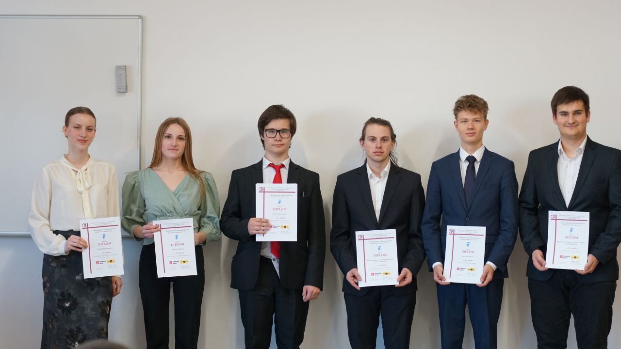 Úspěšní studenti ocenění v rámci krajského kola SOČ