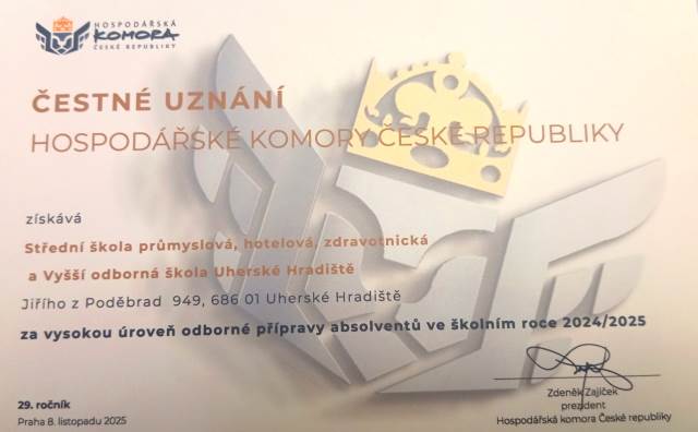 Vyhlášení nejlepších Samostatných odborných prac