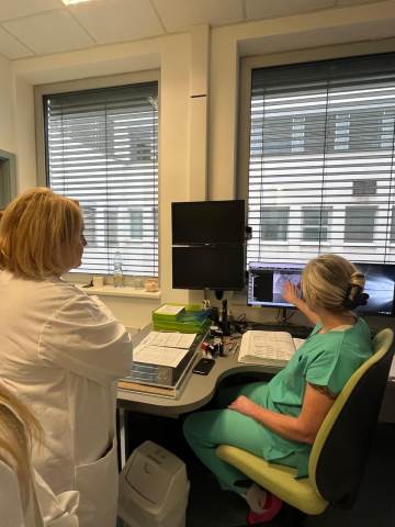 Studentky VOŠ na specializovaných pracovištích FN Brno