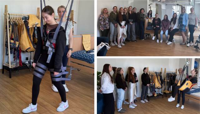 Studentky VOŠ v novém Centru vertikalizace