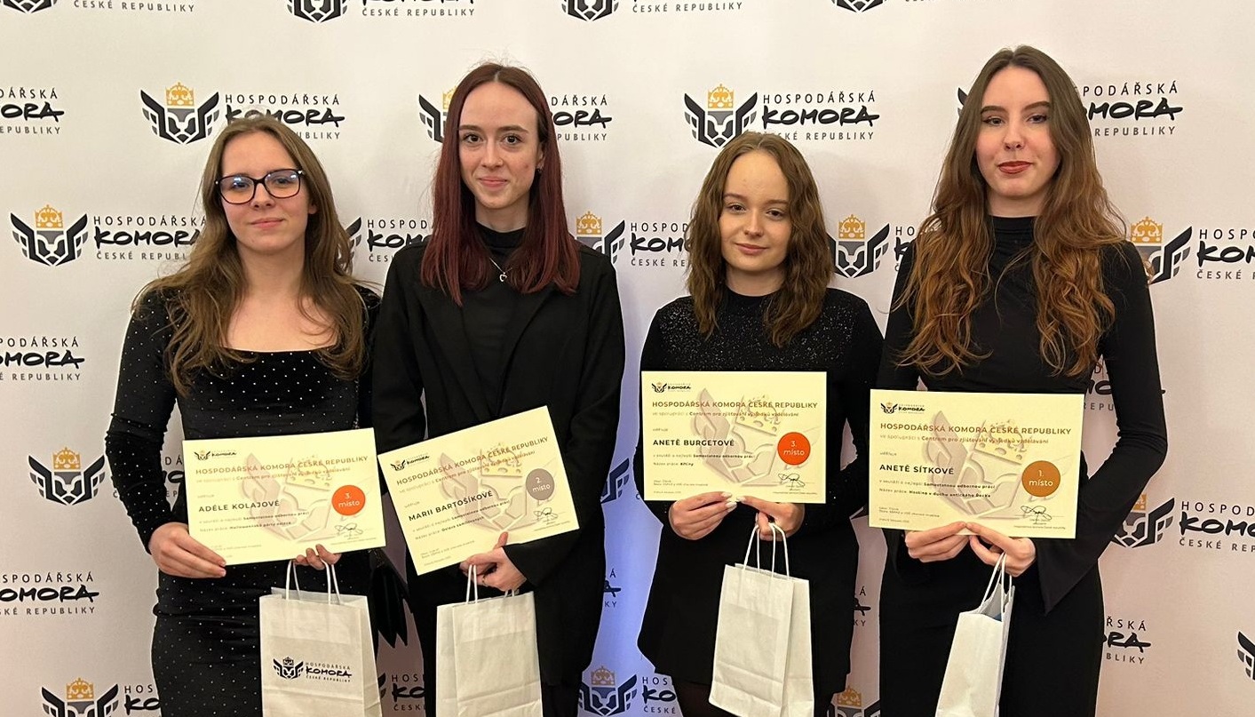 oceněné absolventky SŠPHZ a VOŠ