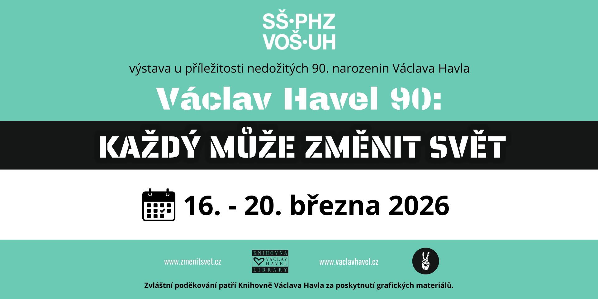 Ve škole proběhla výstava o Václavu Havlovi